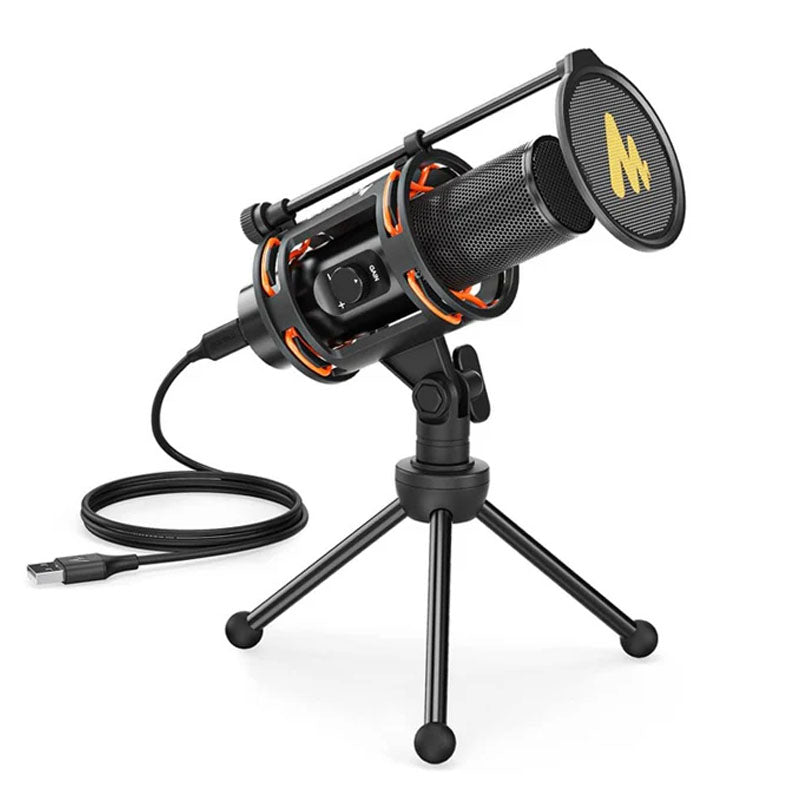 Maonocaster AU-PM471TS Studio Bundle USB PC Microphone With Gain Knob and Zero Latency Monitoring for Gaming, Streaming, Podcasting, YouTube Maonocaster AU-PM471TS Studio Bundle USB PC Microphone With Gain Knob and Zero Latency Monitoring for Gaming, Streaming, Podcasting, YouTube